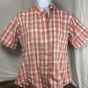 Vintage Women's Blouse Deadstock Women's Vintage 14 Short Sleeve Dress Shirt